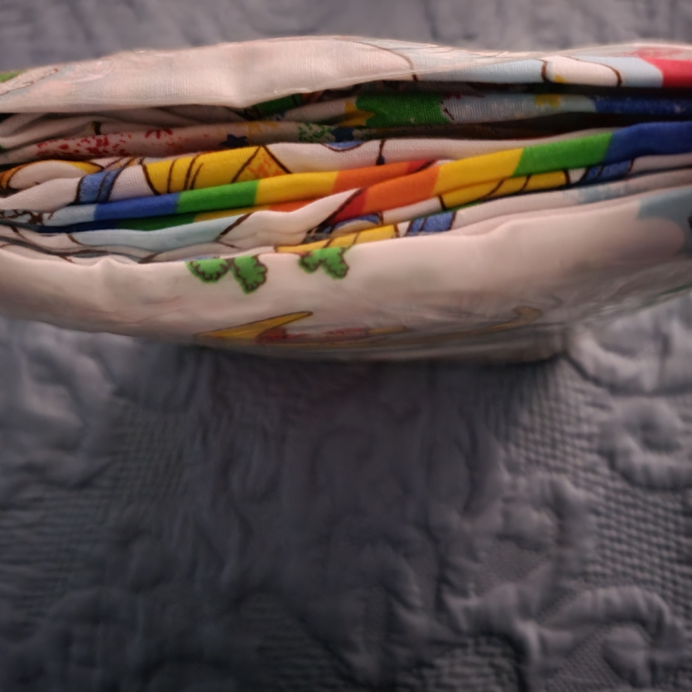 NIP 1983 Rainbow Bright Twin Bed Sheet Set - Multicolor - Picture 6 of 10